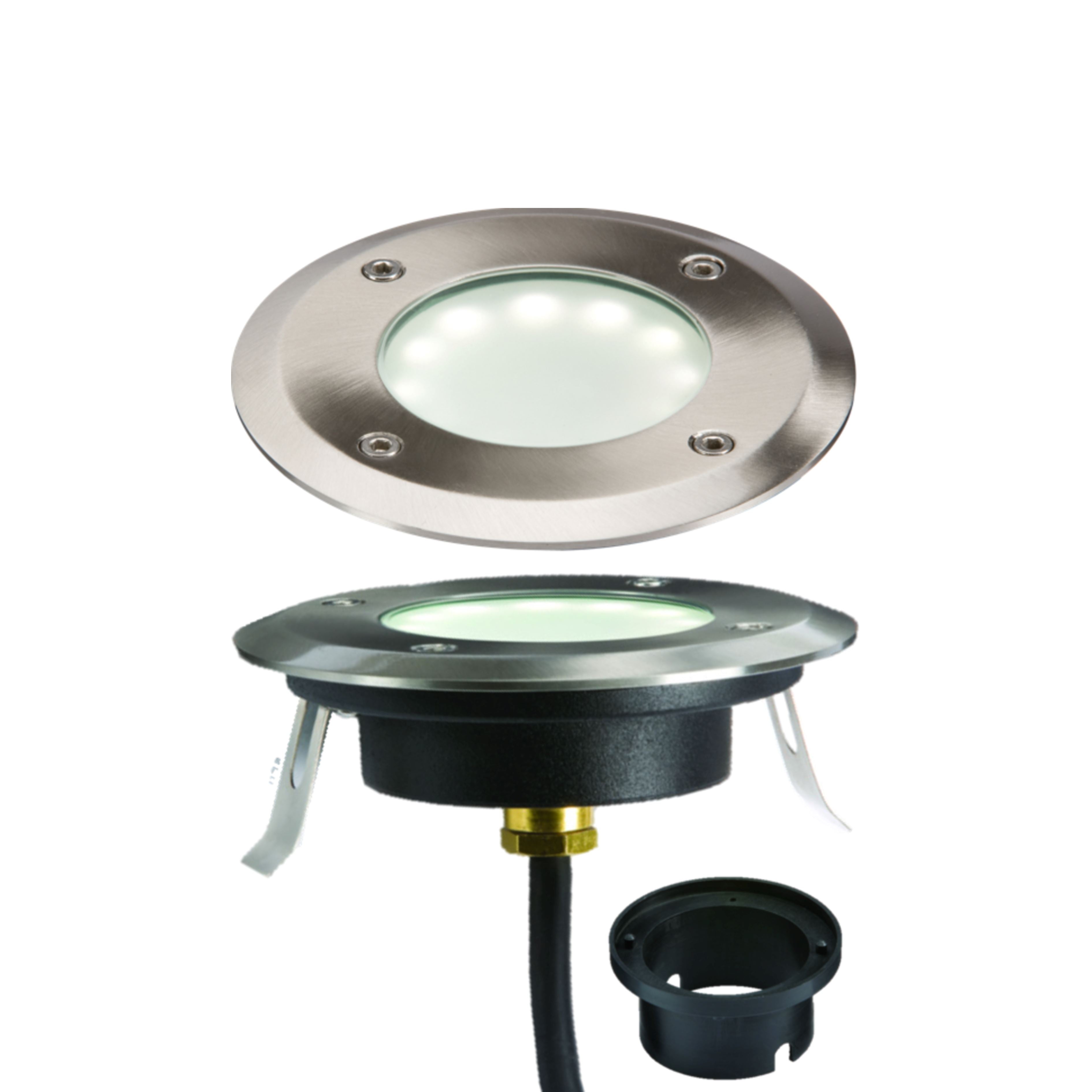 1.7W White LED Ground/Deck Light - Stainless Steel Ground Lights Knightsbridge