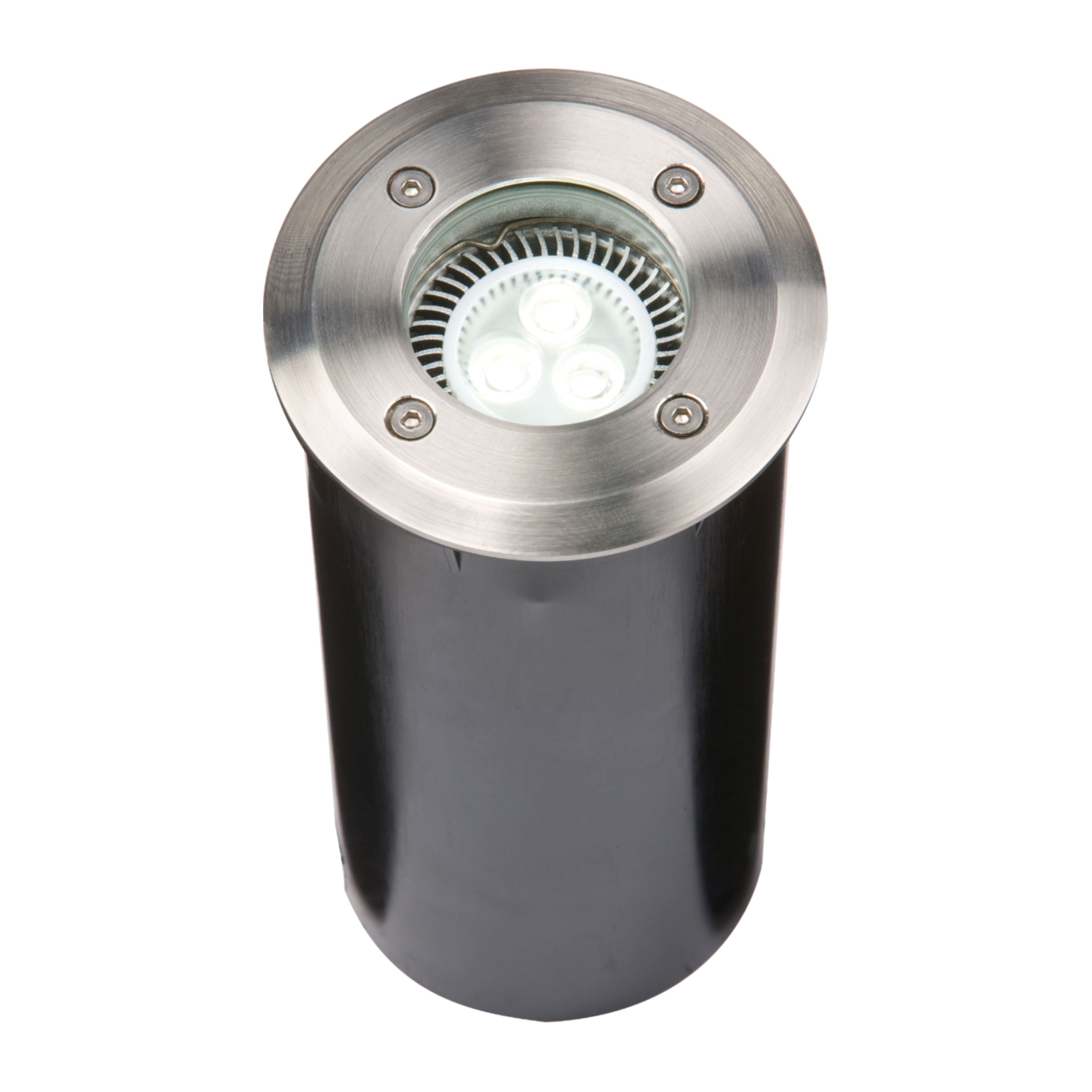 230V Ground Light Long Body - Stainless Steel Ground Lights Knightsbridge
