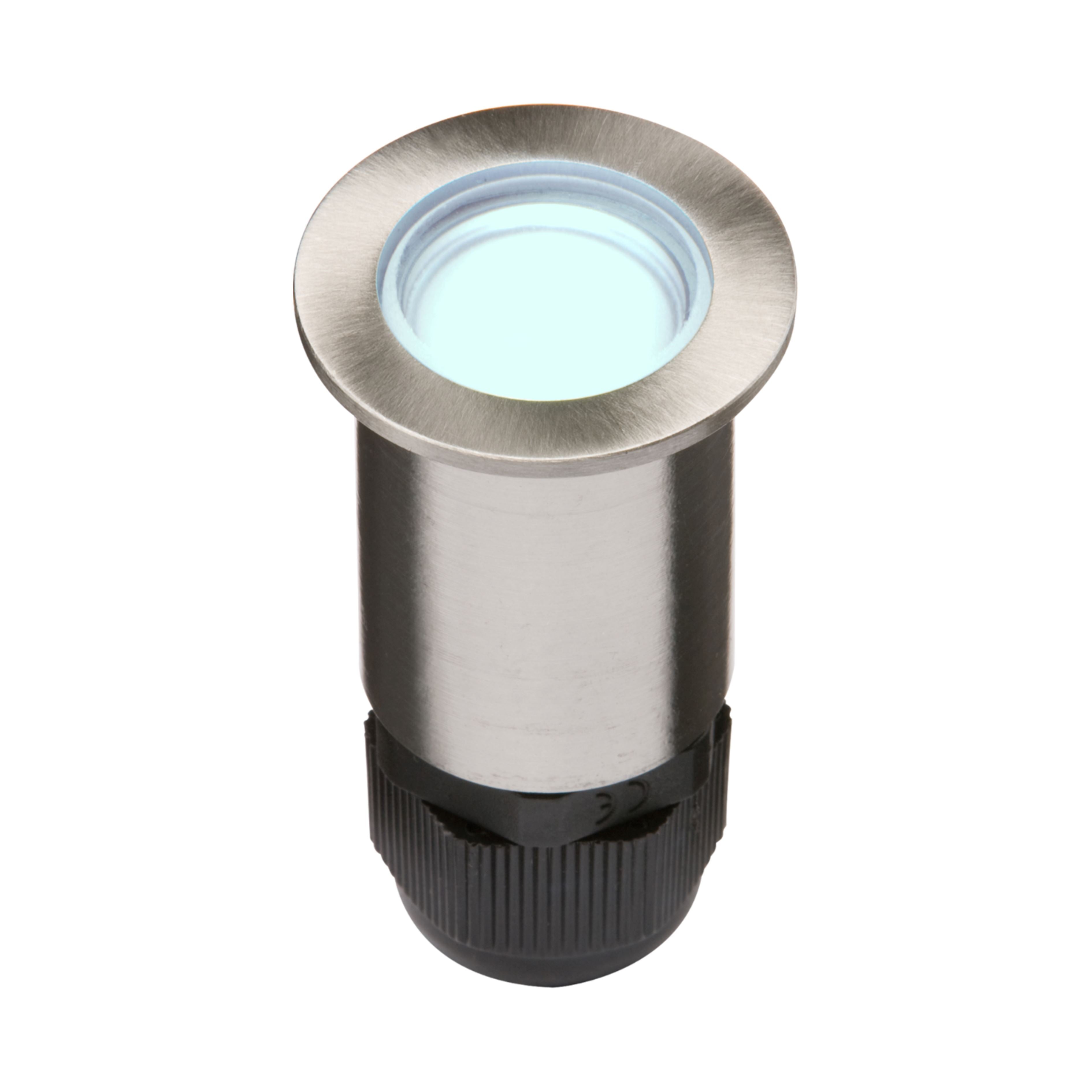 24V Mini Blue LED Walkover Light - Stainless Steel Ground Lights Knightsbridge