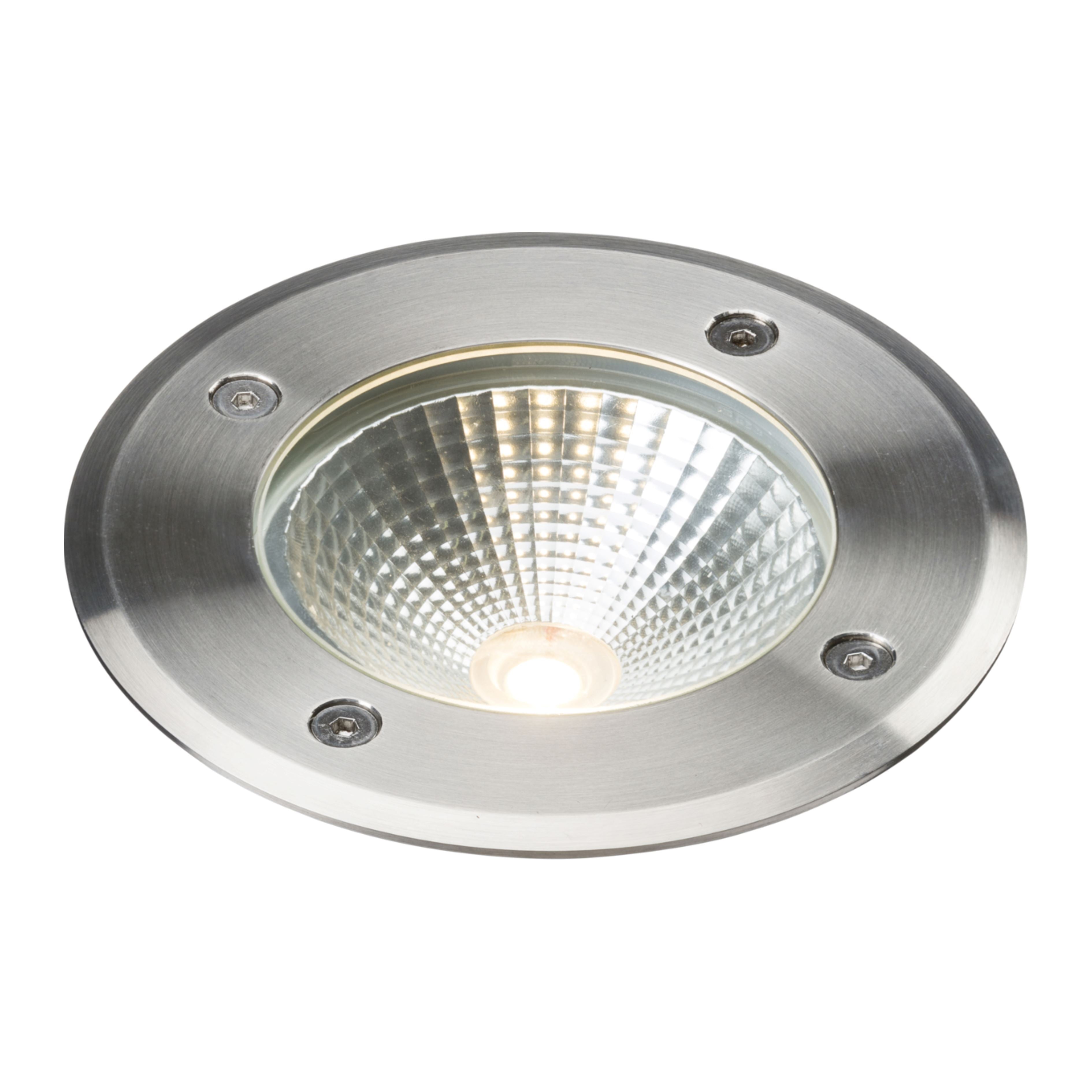 6W 230V LED Recessed Ground Light - Stainless Steel Ground Lights Knightsbridge