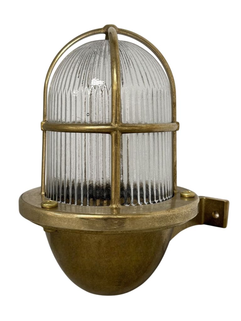 Armada Uplight Wall Lantern (Raw Brass) Wall Lights Navigator