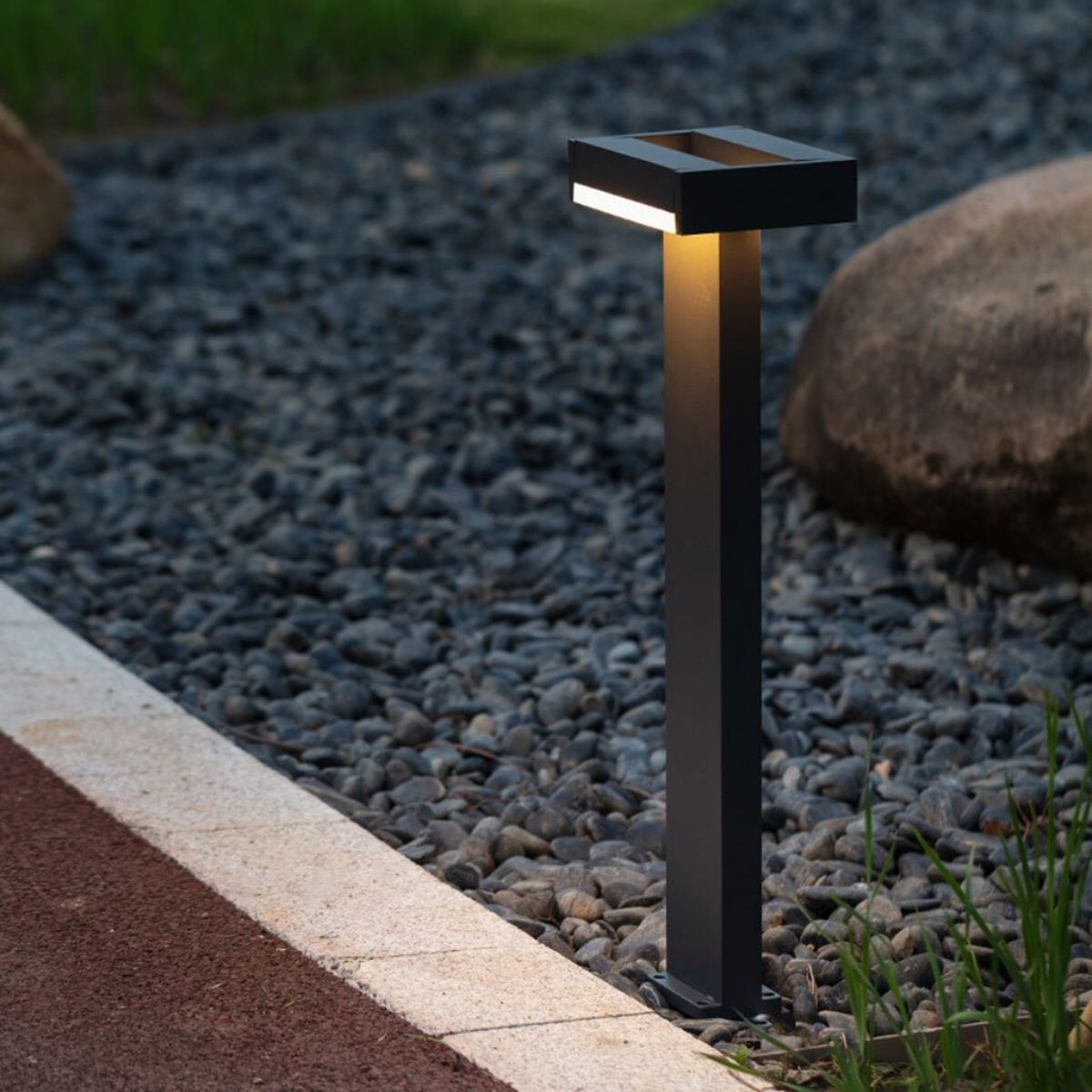 Conroy Integrated LED Bollard Light - Dark Grey Bollard Lights Lutec