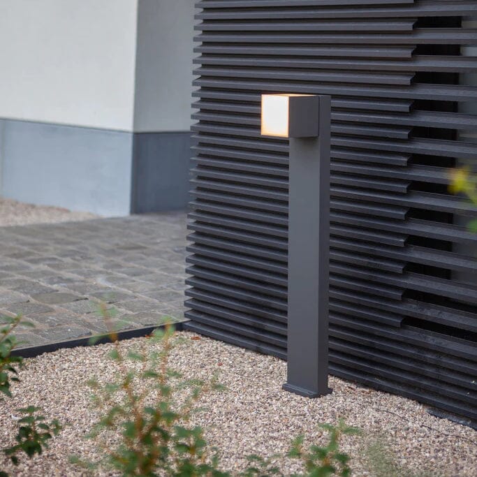 Cuba Integrated LED Bollard Light - Matt Black Bollard Lights Lutec