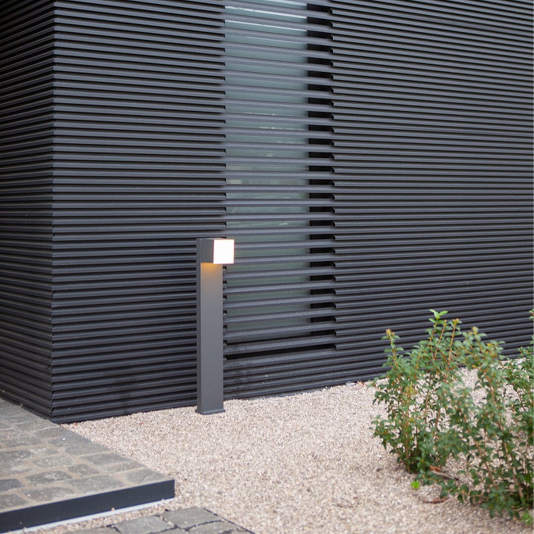 Cuba Integrated LED Bollard Light - Matt Black Bollard Lights Lutec