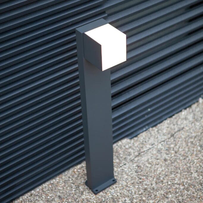 Cuba Integrated LED Bollard Light - Matt Black Bollard Lights Lutec