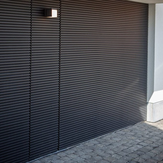 Cuba Integrated LED Wall Light - Matt Black Wall Lights Lutec