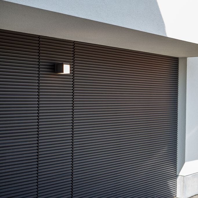 Cuba Integrated LED Wall Light - Matt Black Wall Lights Lutec