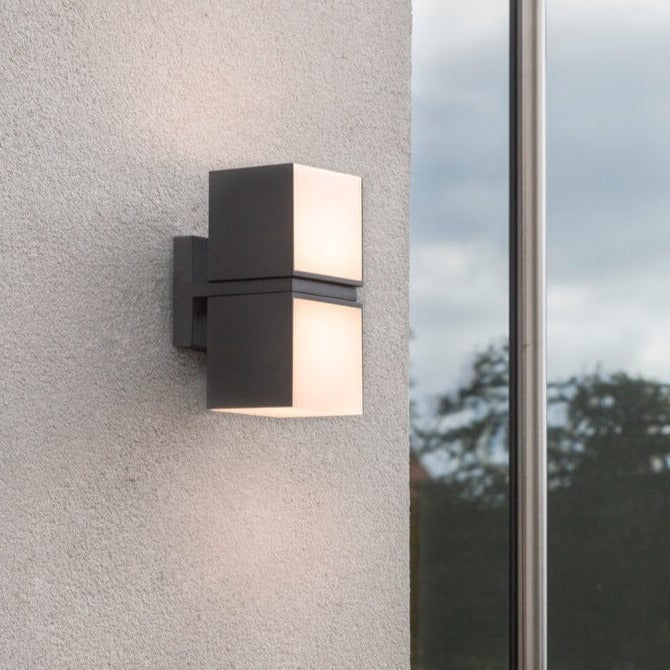 Cuba Integrated LED Wall Light - Matt Black Wall Lights Lutec