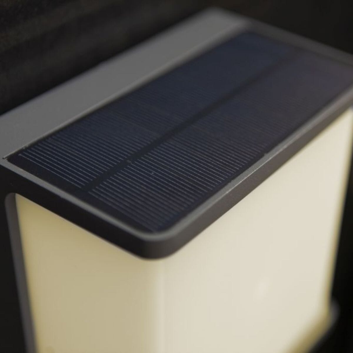 Doblo Solar Wall Light With PIR Sensor - Dark Grey Wall Lights Lutec