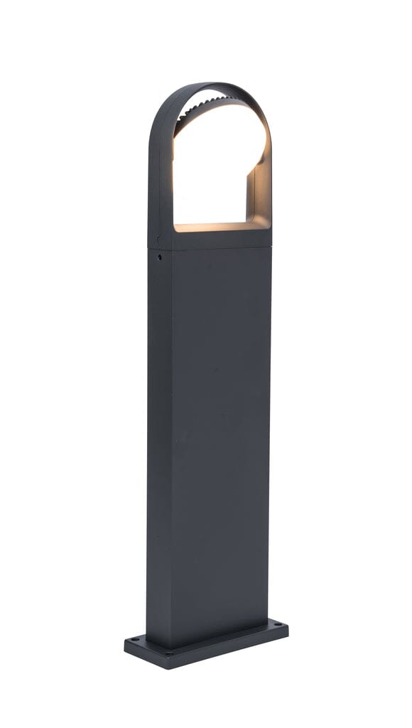 Fele Integrated LED Bollard Light - Dark Grey Bollard Lights Lutec