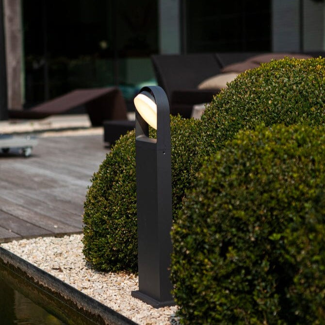 Fele Integrated LED Bollard Light - Dark Grey Bollard Lights Lutec