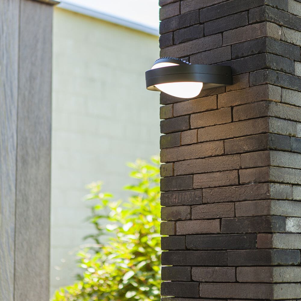 Fele Integrated LED Wall Light - Dark Grey Wall Lights Lutec