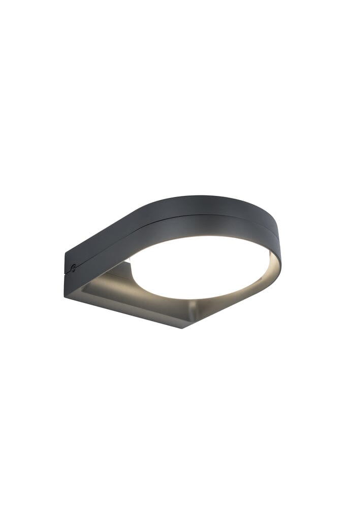 Fele Integrated LED Wall Light - Dark Grey Wall Lights Lutec