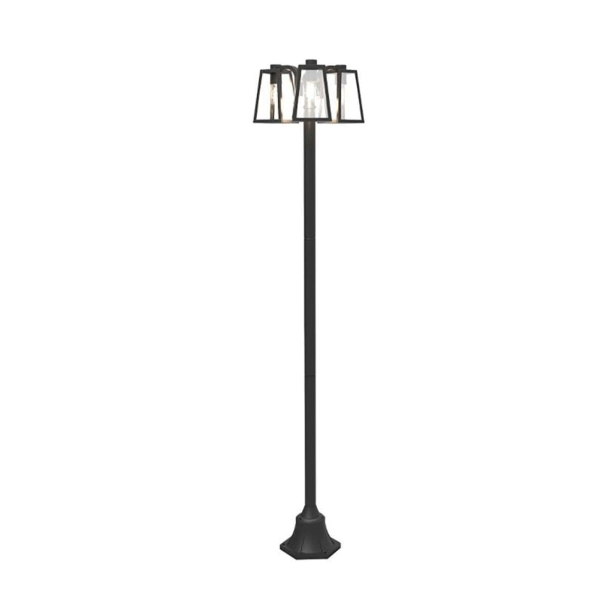Fia Triple Lamp Post - Matt Black Lamp Post Lights Lutec
