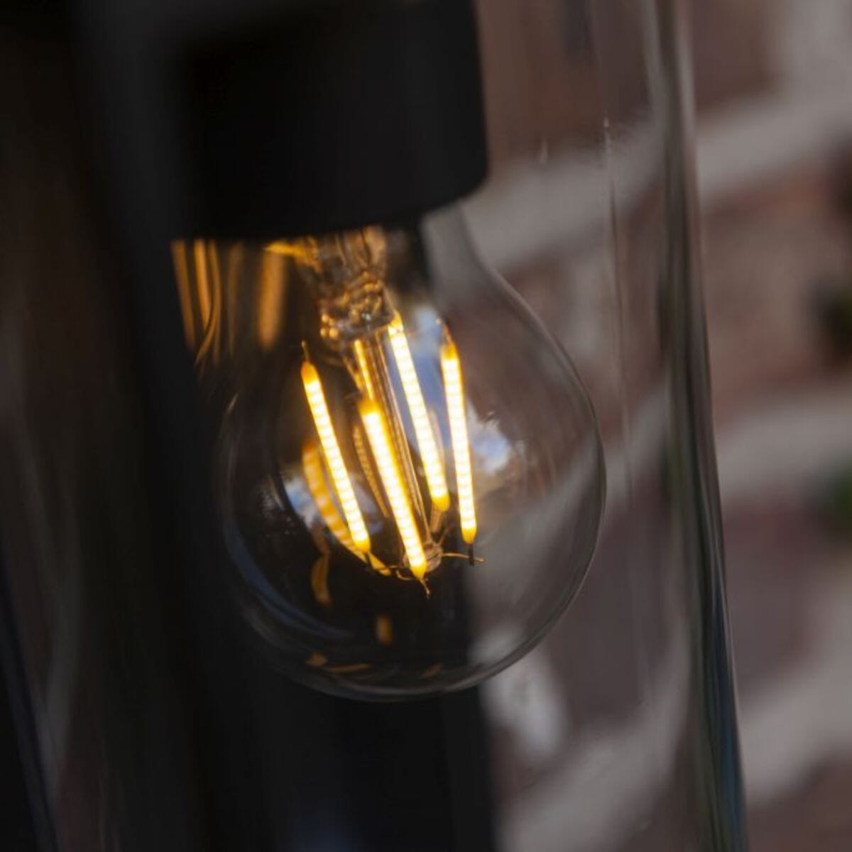 Flair Solar Wall Light With PIR Sensor - Matt Black Wall Lights Lutec