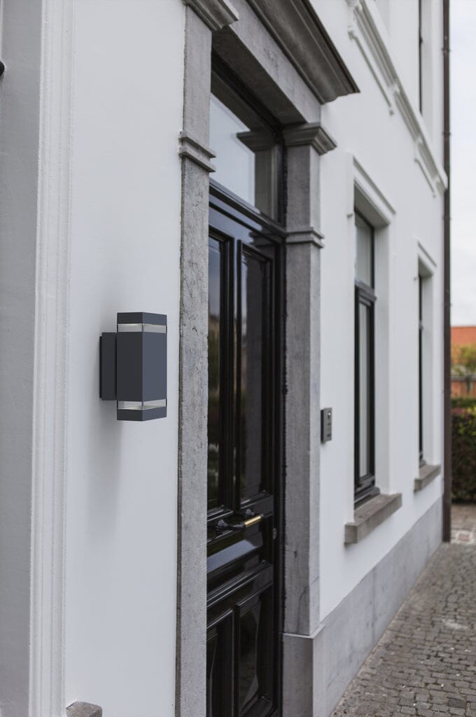 Focus Integrated LED Up & Down Wall Light - Dark Grey Wall Lights Lutec