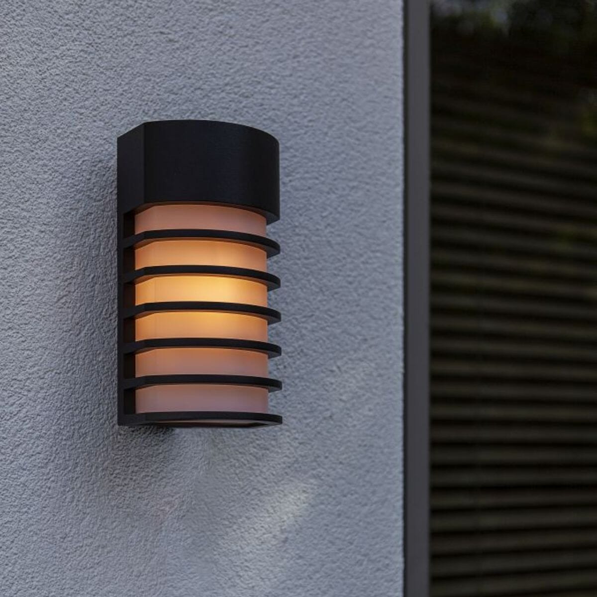 Fulton Integrated LED Wall Light - Matt Black Wall Lights Lutec