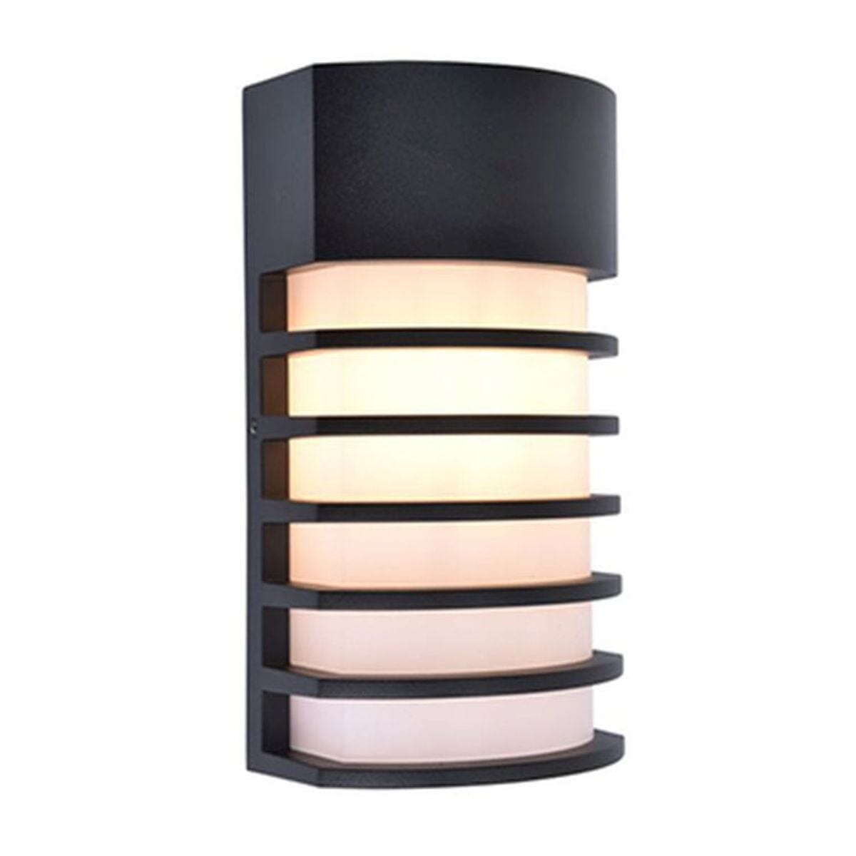 Fulton Integrated LED Wall Light - Matt Black Wall Lights Lutec