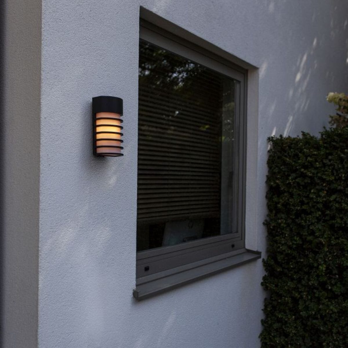 Fulton Integrated LED Wall Light - Matt Black Wall Lights Lutec