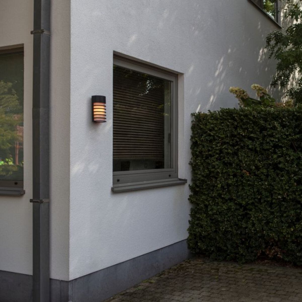 Fulton Integrated LED Wall Light - Matt Black Wall Lights Lutec
