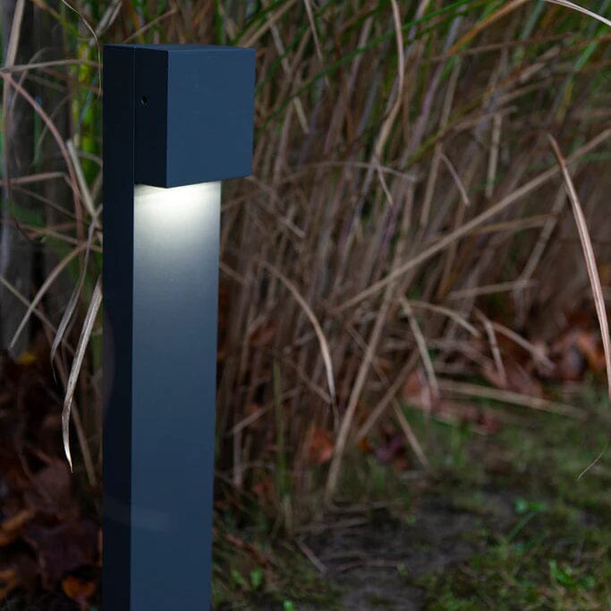 Gemini XF Integrated LED Bollard Light - Dark Grey Bollard Lights Lutec