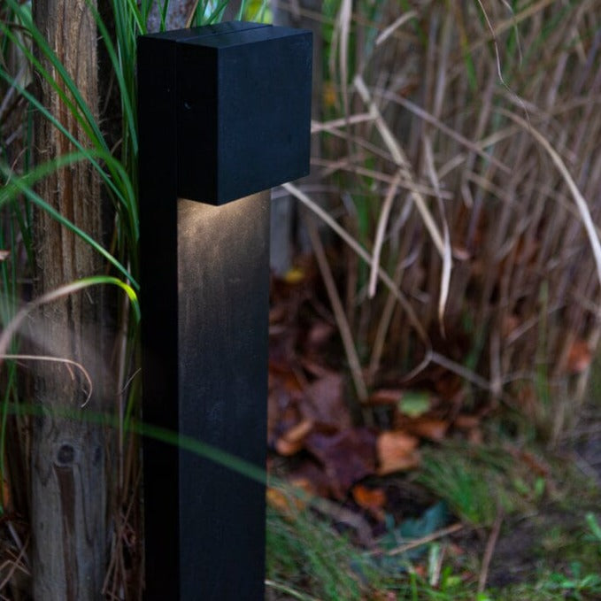 Gemini XF Integrated LED Bollard Light - Matt Black Bollard Lights Lutec