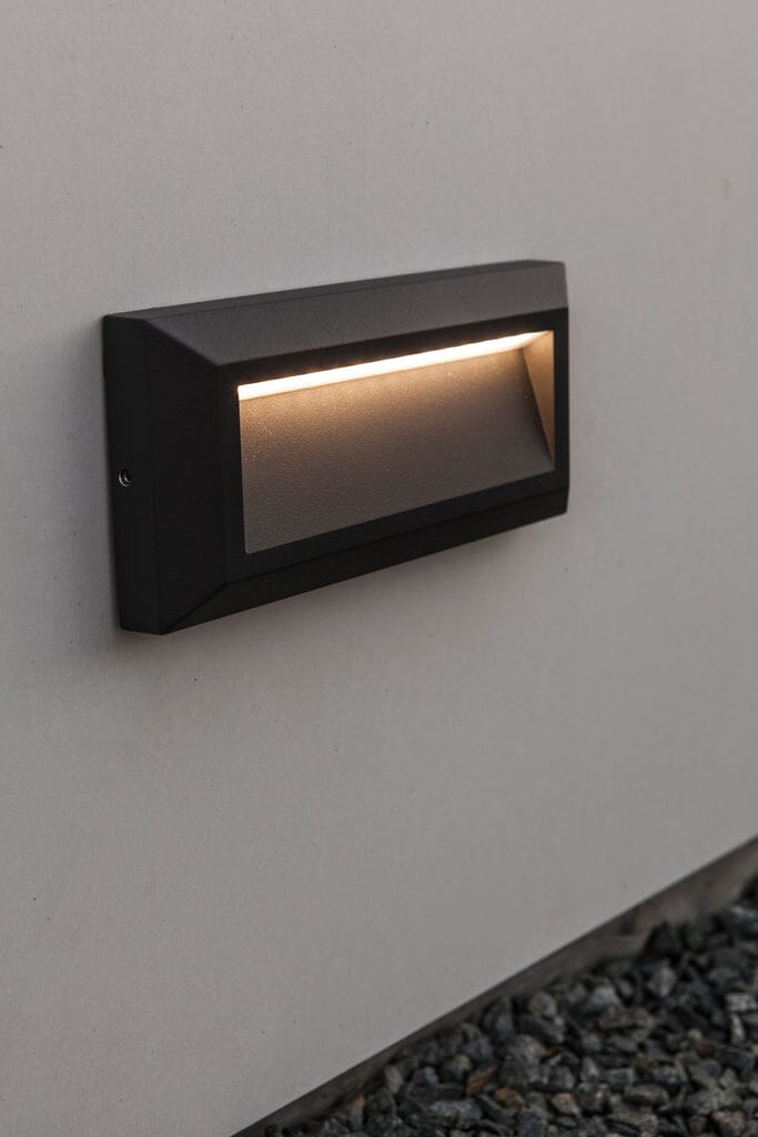 Helena Integrated Down LED Wall Light - Dark Grey Wall Lights Lutec
