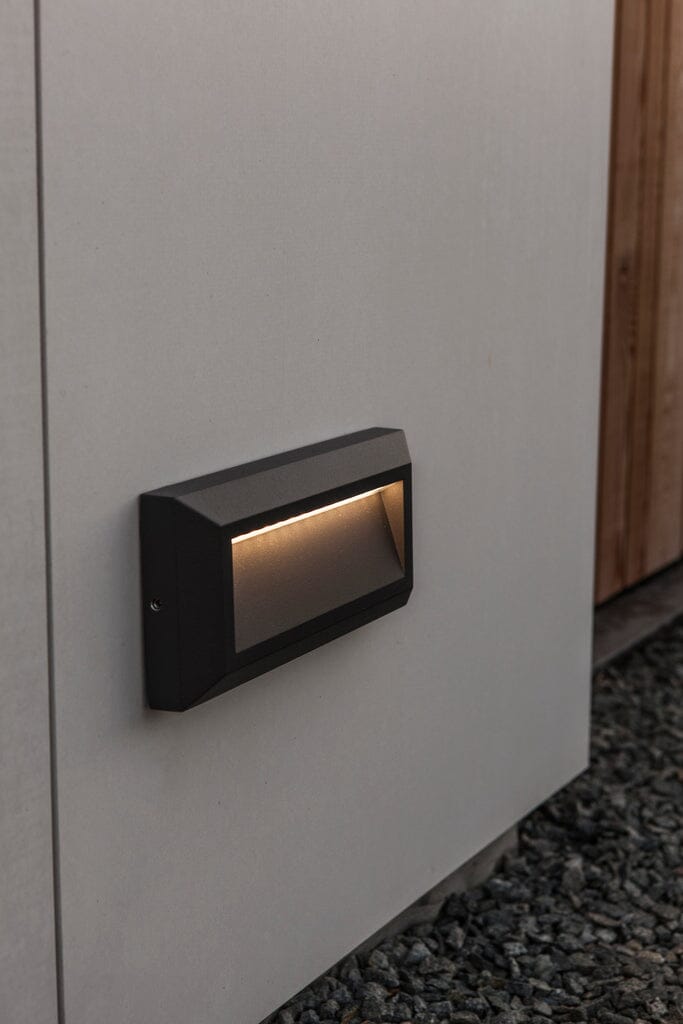 Helena Integrated Down LED Wall Light - Dark Grey Wall Lights Lutec