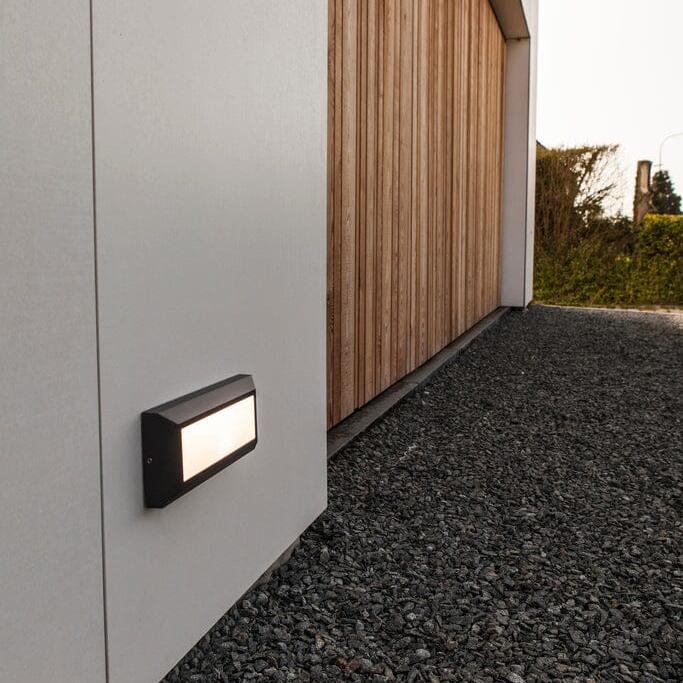 Helena Integrated LED Wall & Ceiling Light - Dark Grey - Rectangular Wall Lights Lutec