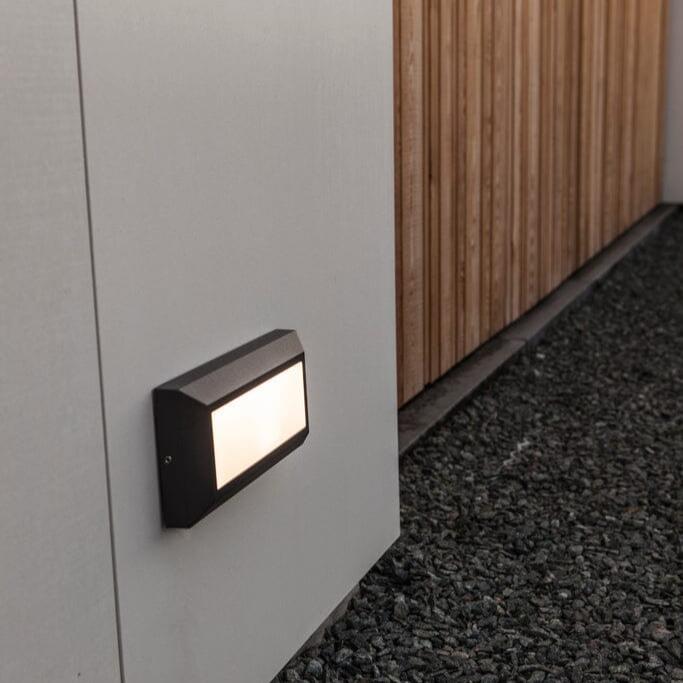 Helena Integrated LED Wall & Ceiling Light - Dark Grey - Rectangular Wall Lights Lutec