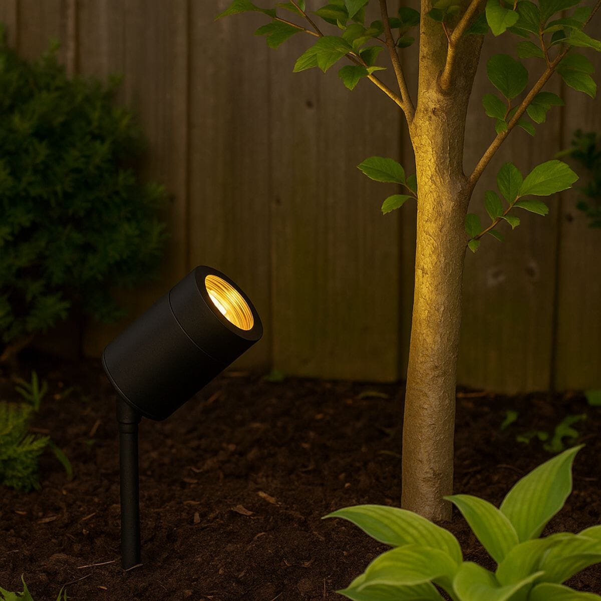 Knightsbridge Outdoor Spike Light - Black Spike Lights Knightsbridge