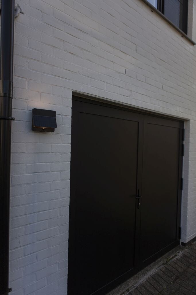 Lutec Aleta 12.6W Solar LED Wall Light with PIR Sensor 3000K - Dark Grey Wall Lights Lutec