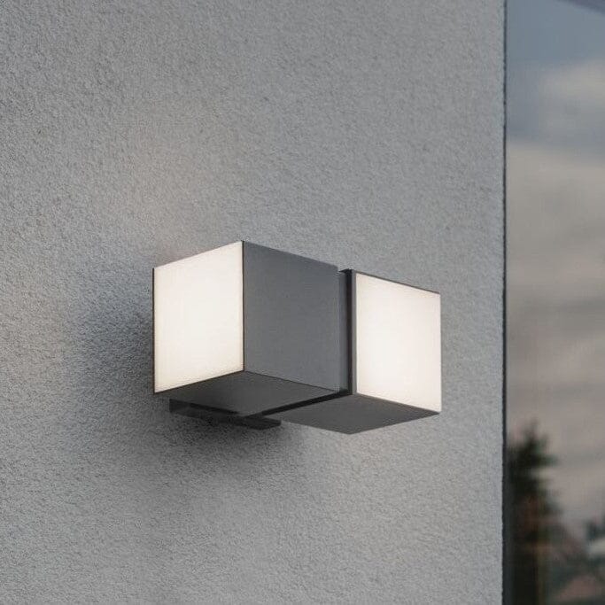 Lutec Cuba Dual Up & Down Outdoor Wall Light Wall Lights Lutec