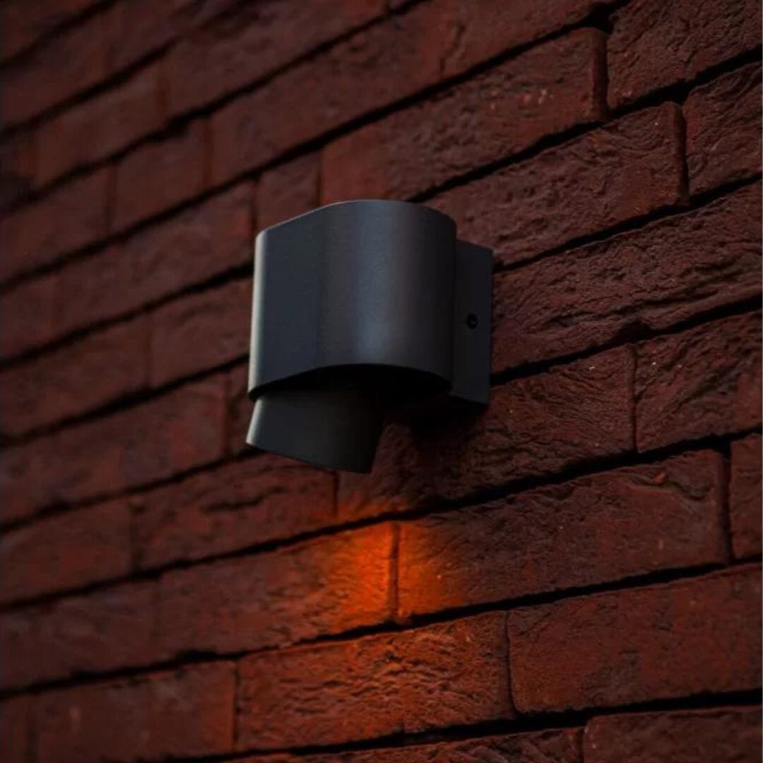 Lutec Cypres Outdoor Wall Light Anthracite Architectural Outdoor-Lights.co.uk