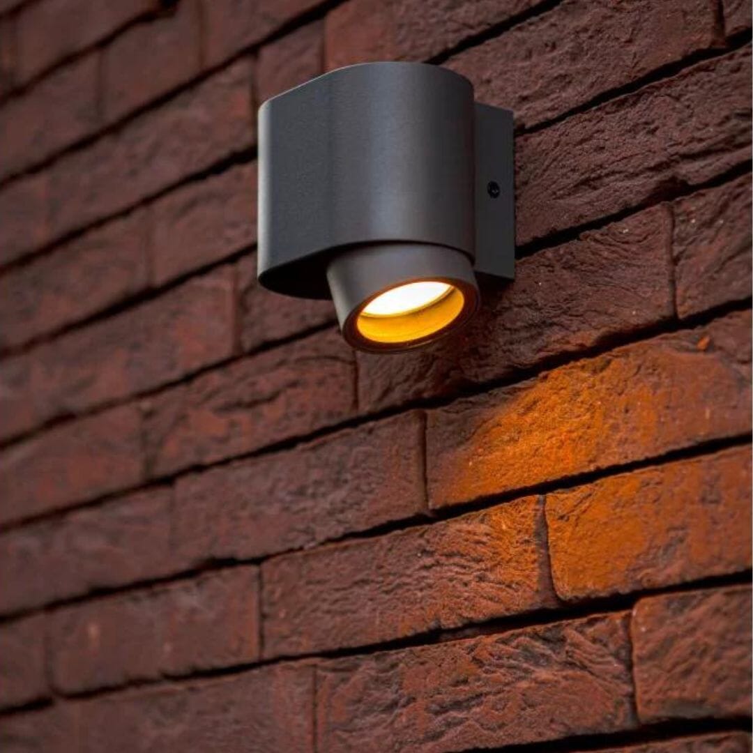 Lutec Cypres Outdoor Wall Light Anthracite Architectural Outdoor-Lights.co.uk