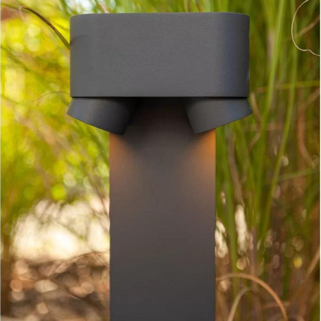 Lutec Cypres Path Light Anthracite Bollard Light Architectural Lutec