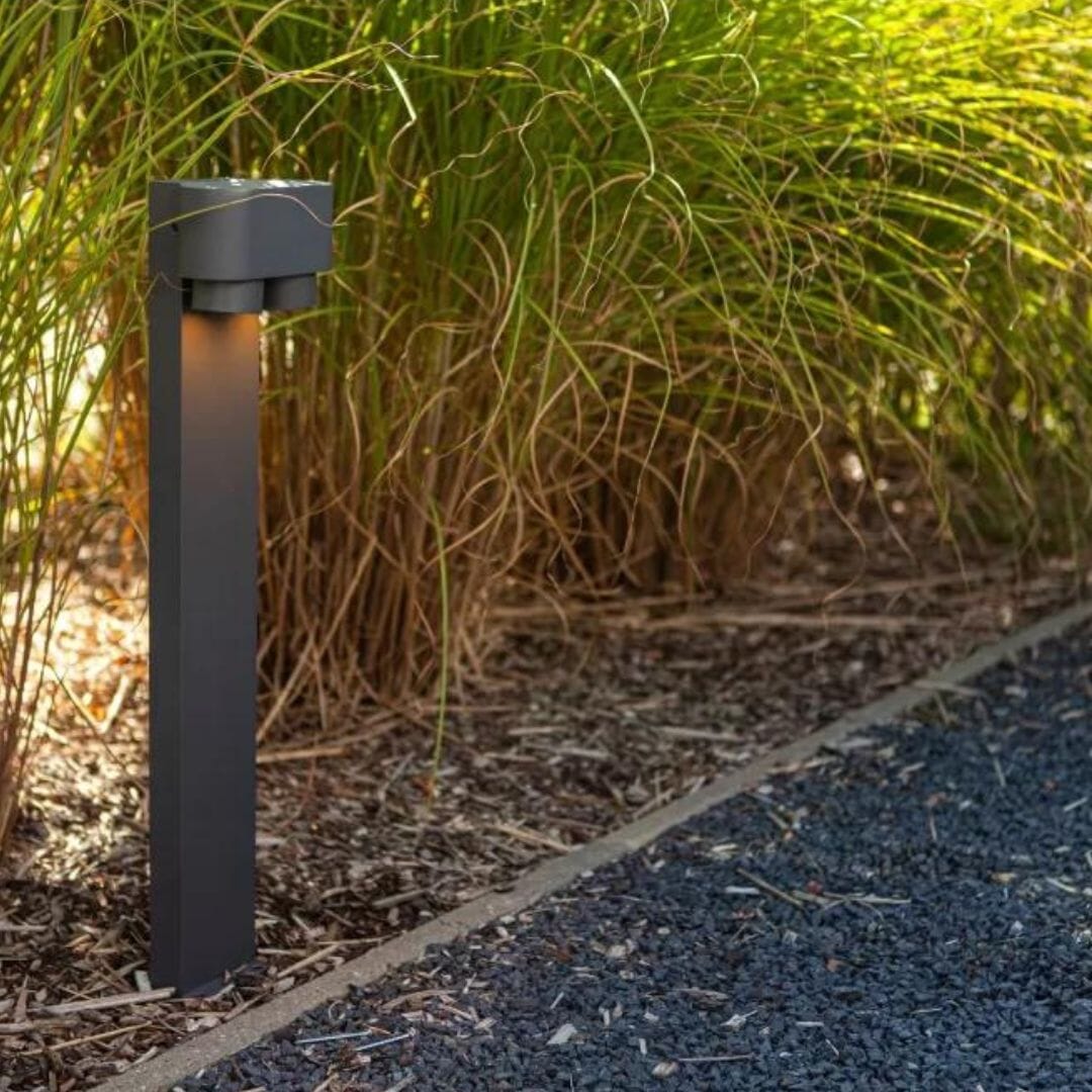 Lutec Cypres Path Light Anthracite Bollard Light Architectural Lutec
