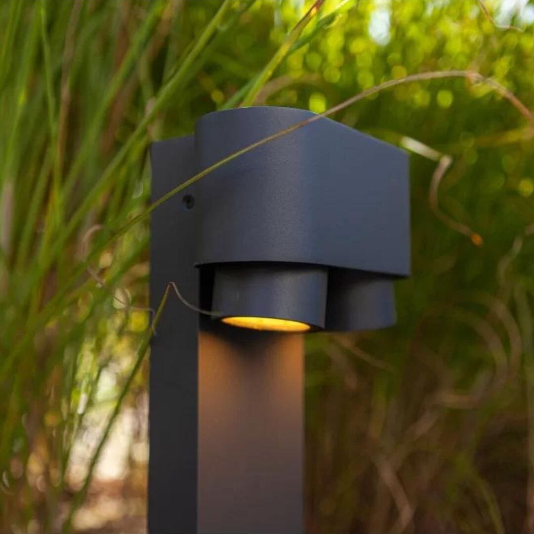 Lutec Cypres Path Light Anthracite Bollard Light Architectural Lutec