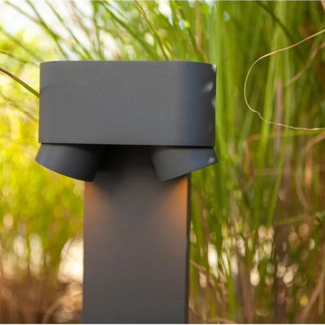 Lutec Cypres Path Light Anthracite Bollard Light Architectural Lutec