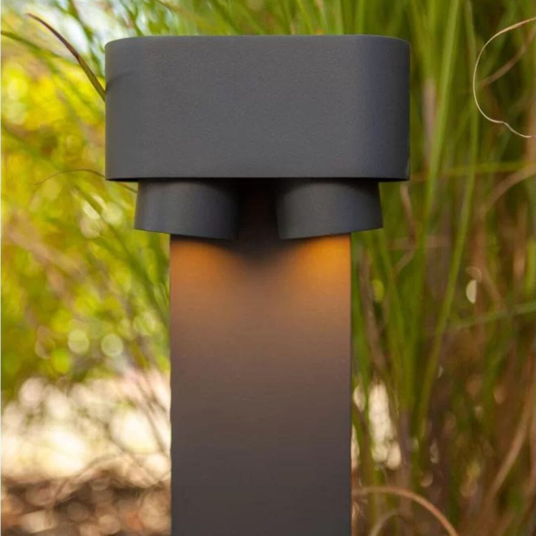 Lutec Cypres Path Light Anthracite Bollard Light Architectural Lutec