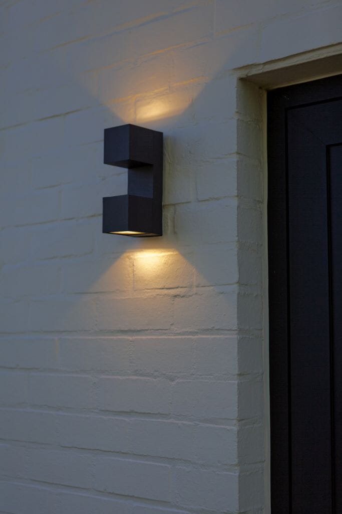Lutec Fari 10W LED Outdoor Wall Light 3000K - Dark Grey Wall Lights Lutec