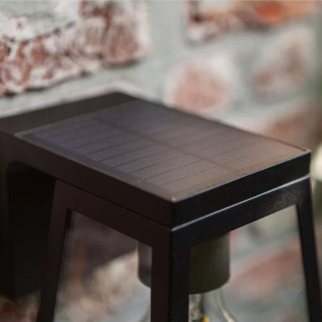 Lutec Fia Solar Wall Lights LED - Black Wall Lights Lutec