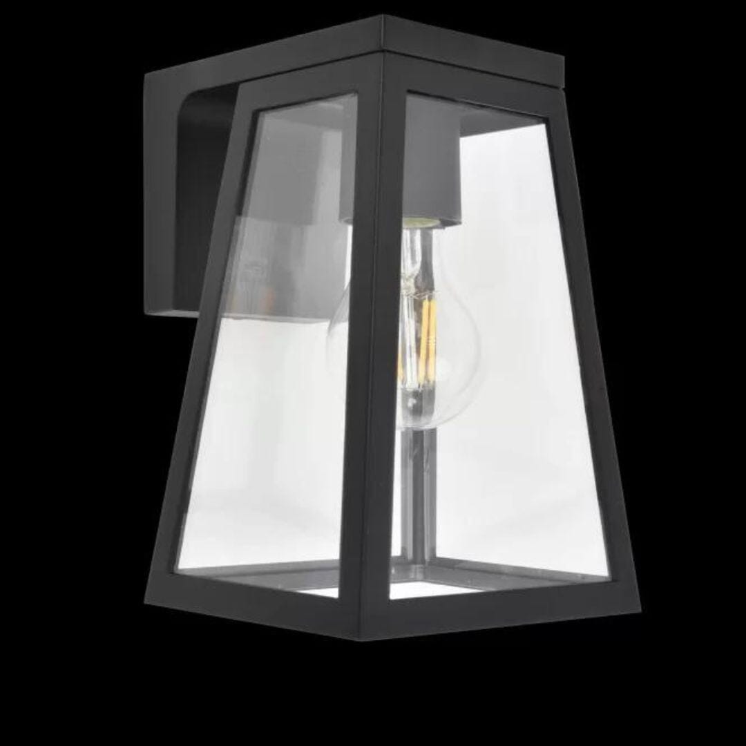 Lutec Fia Solar Wall Lights LED - Black Wall Lights Lutec