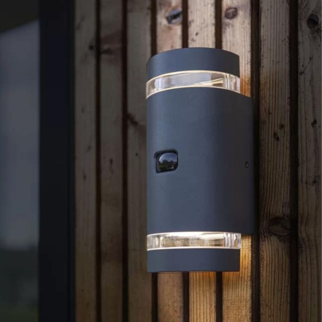 Lutec Focus Outdoor Wall Light Anthracite - Dark Grey Segment Lutec