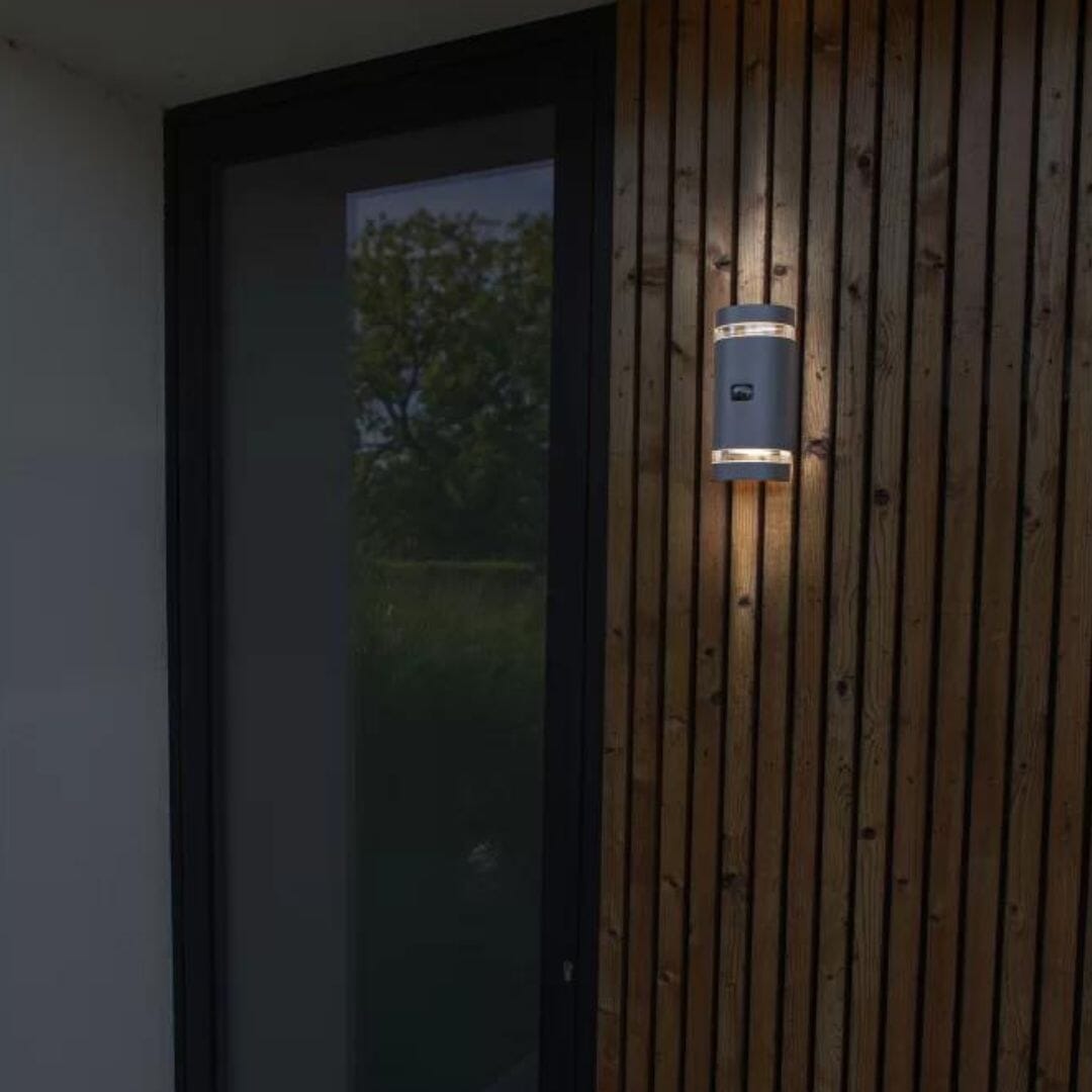 Lutec Focus Outdoor Wall Light Anthracite - Dark Grey Segment Lutec