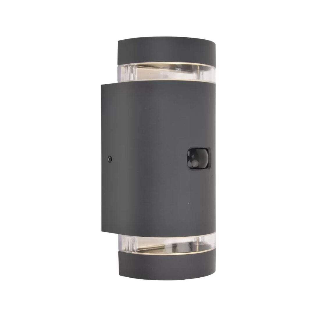 Lutec Focus Outdoor Wall Light Anthracite - Dark Grey Segment Lutec