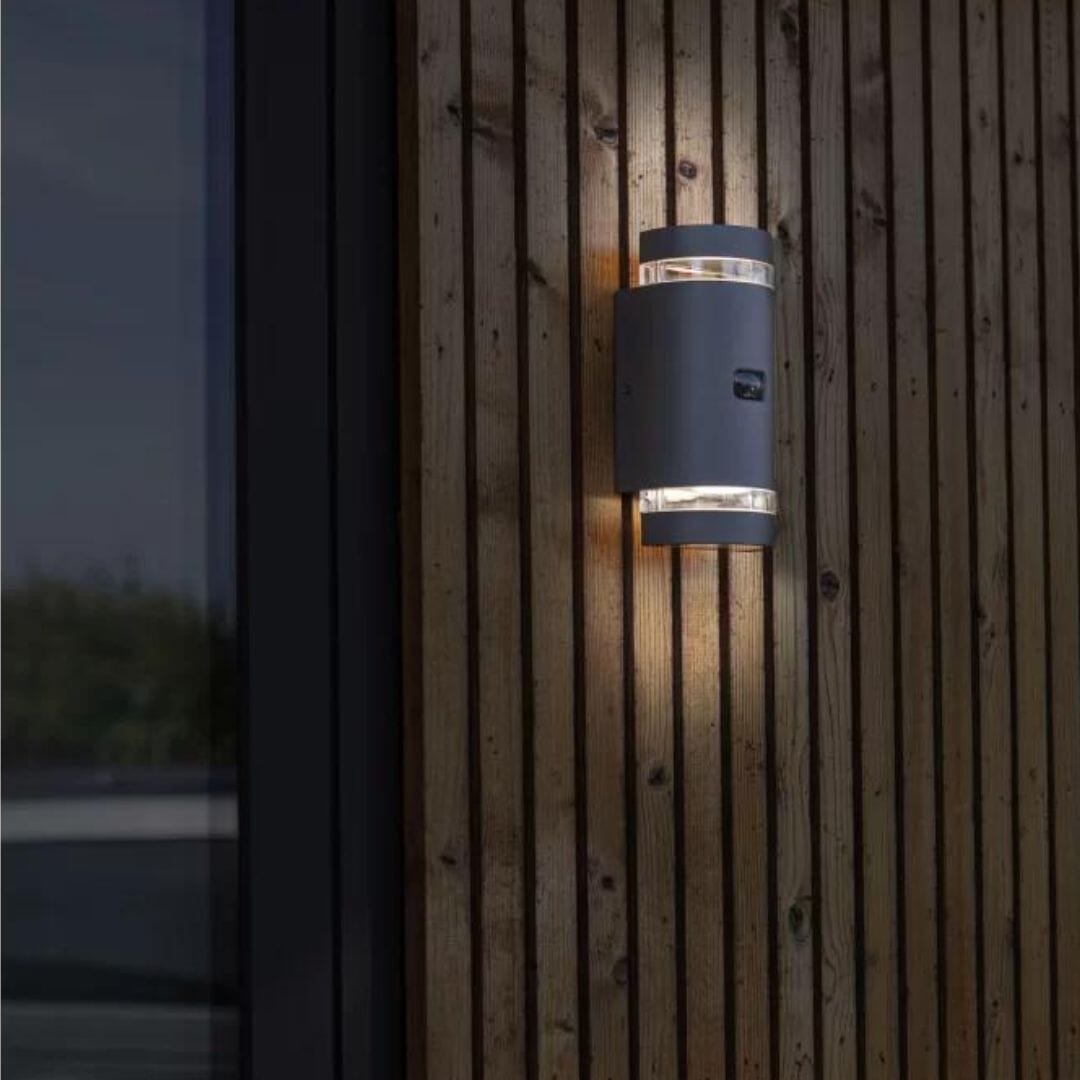 Lutec Focus Outdoor Wall Light Anthracite - Dark Grey Segment Lutec