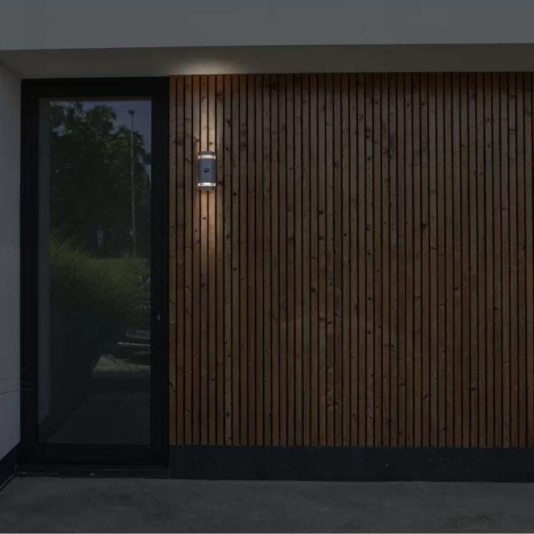 Lutec Focus Outdoor Wall Light Anthracite - Dark Grey Segment Lutec