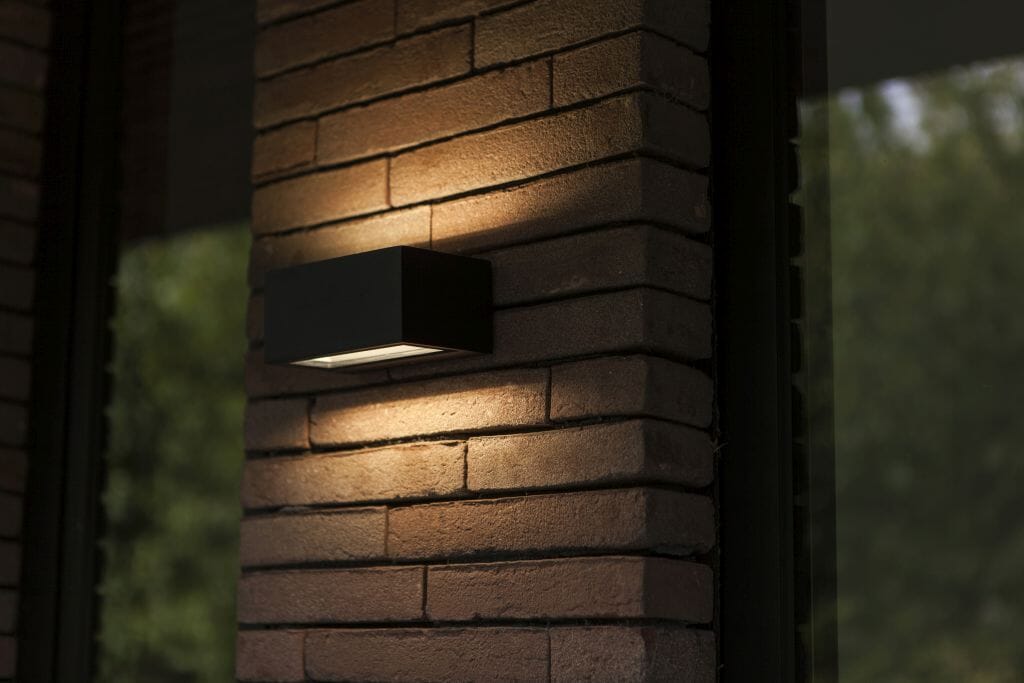 Lutec Gemini 8.8W LED Brick Light 3000K - Matt Black Guide Lights Lutec
