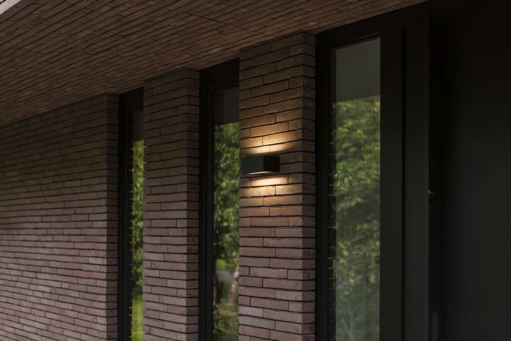 Lutec Gemini 8.8W LED Brick Light 3000K - Matt Black Guide Lights Lutec